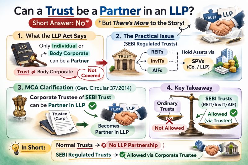 Can a Trust be a Partner in an LLP? — A Detailed Legal Analysis