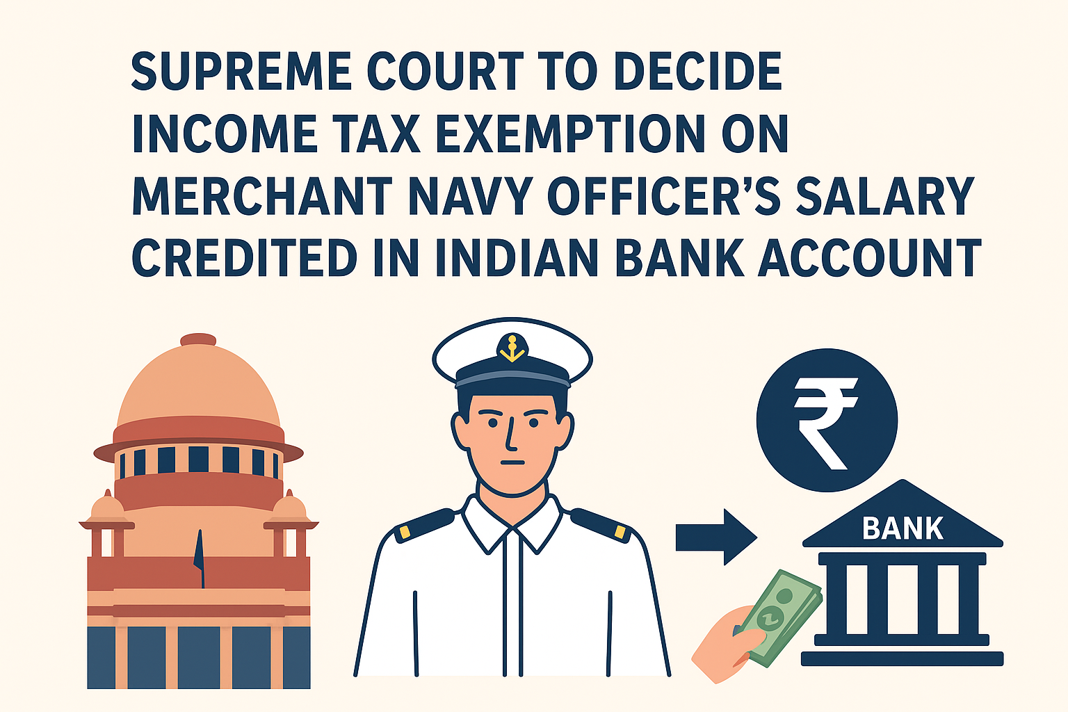 Supreme Court to Decide Income Tax Exemption on Merchant Navy Officer’s Salary Credited in Indian Bank Account