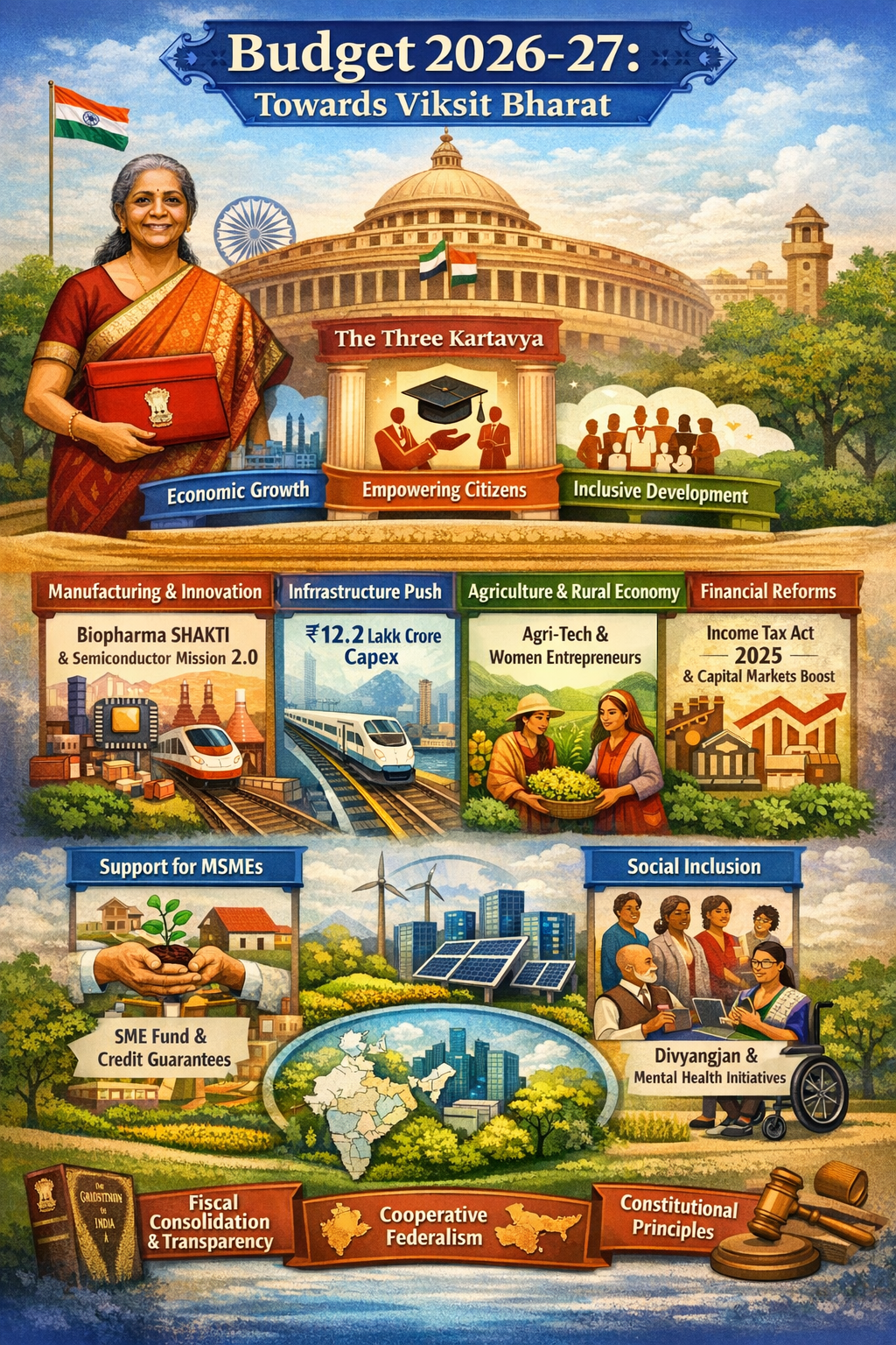 Union Budget 2026–27: A Comprehensive Legal, Economic And Policy Analysis