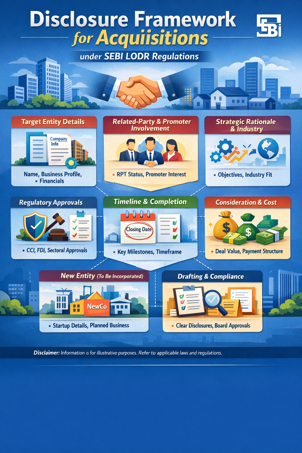 Disclosure framework for acquisitions under SEBI LODR