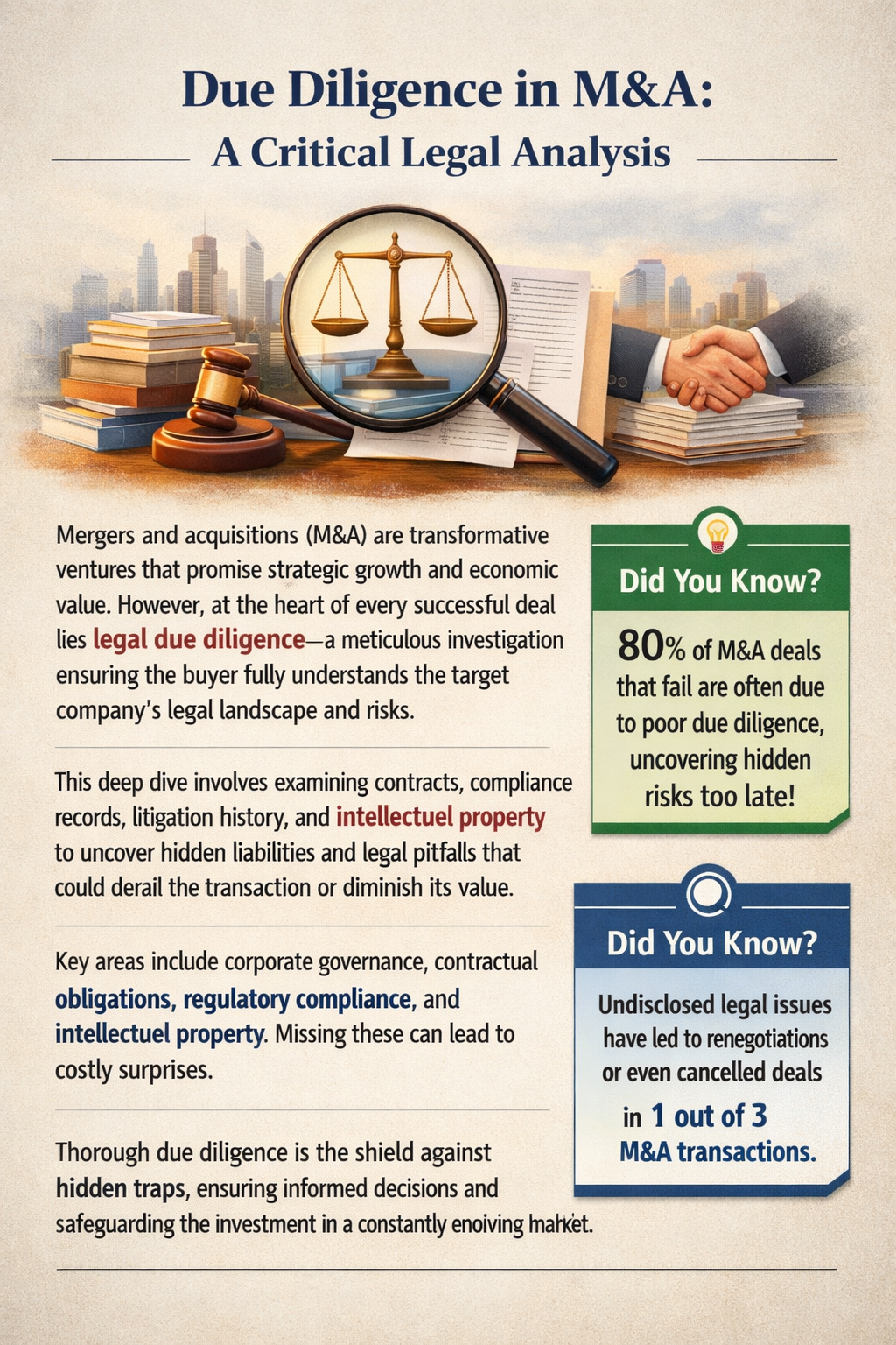 Due Diligence in M&A: A Critical Legal Analysis