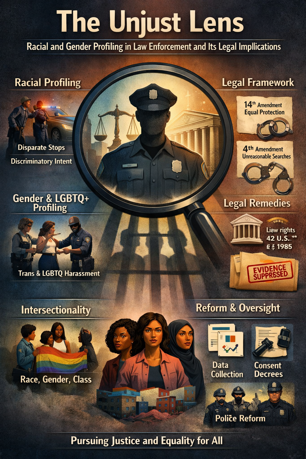 The Unjust Lens: Racial and Gender Profiling in Law Enforcement and Its Legal Implications
