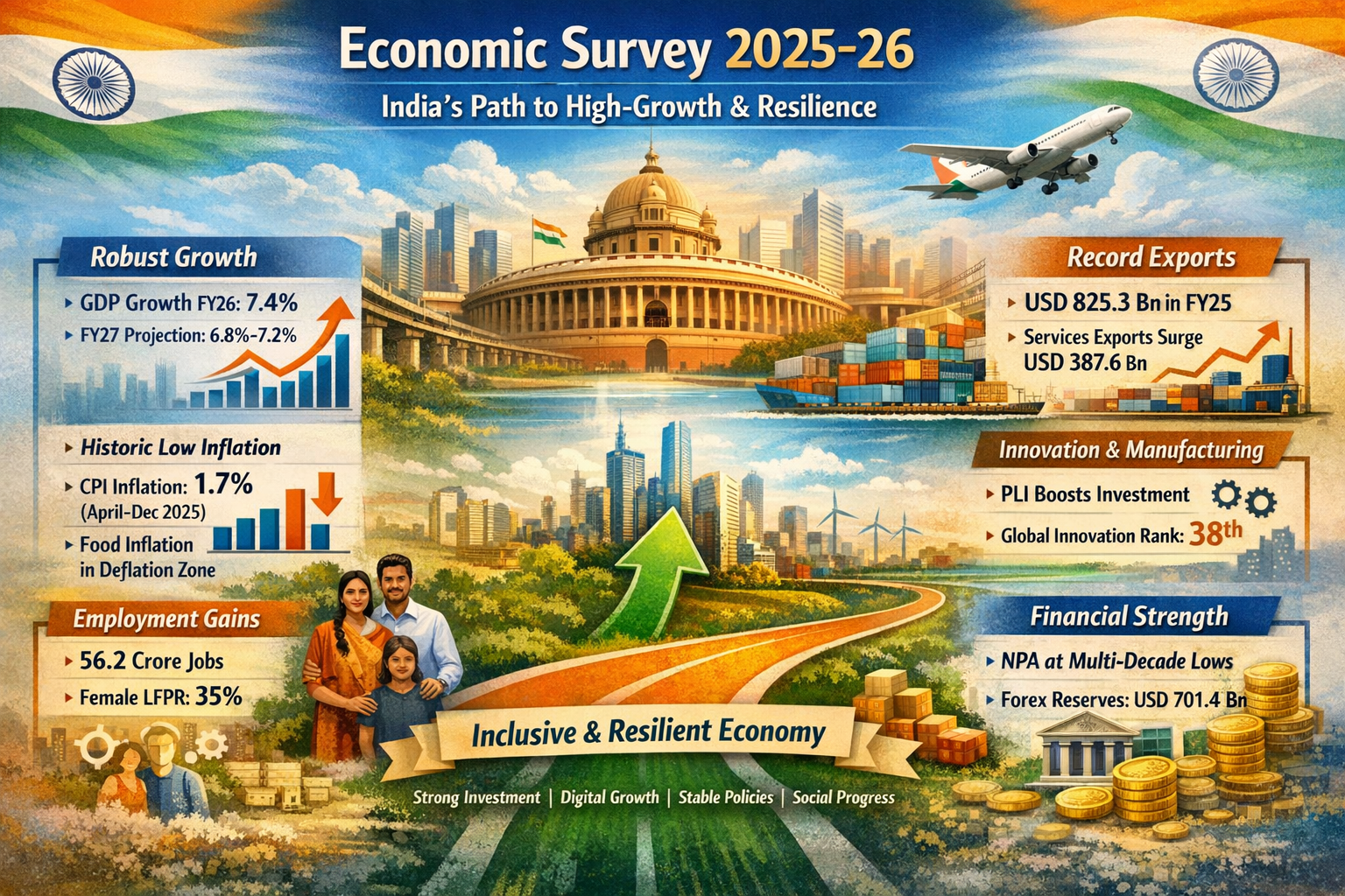 India Transition Towards a High?Growth, Resilient and Structurally Transforming Economy