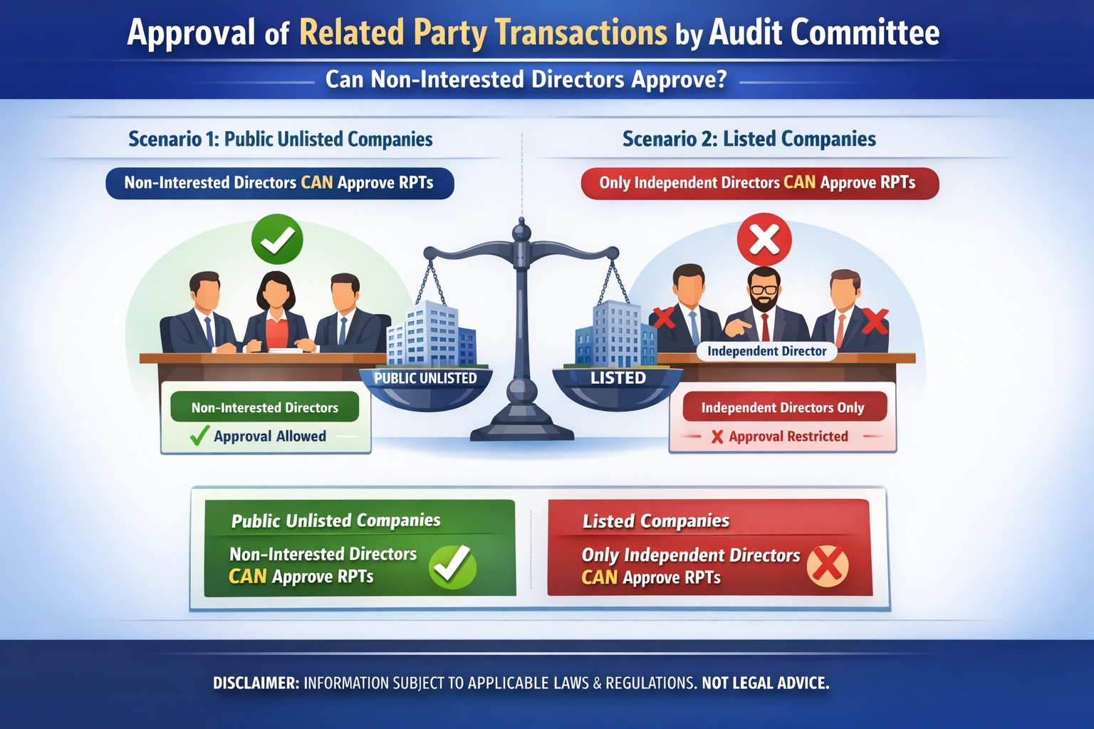 Approval of Related Party Transactions by Audit Committee Can Non-Interested Directors Approve