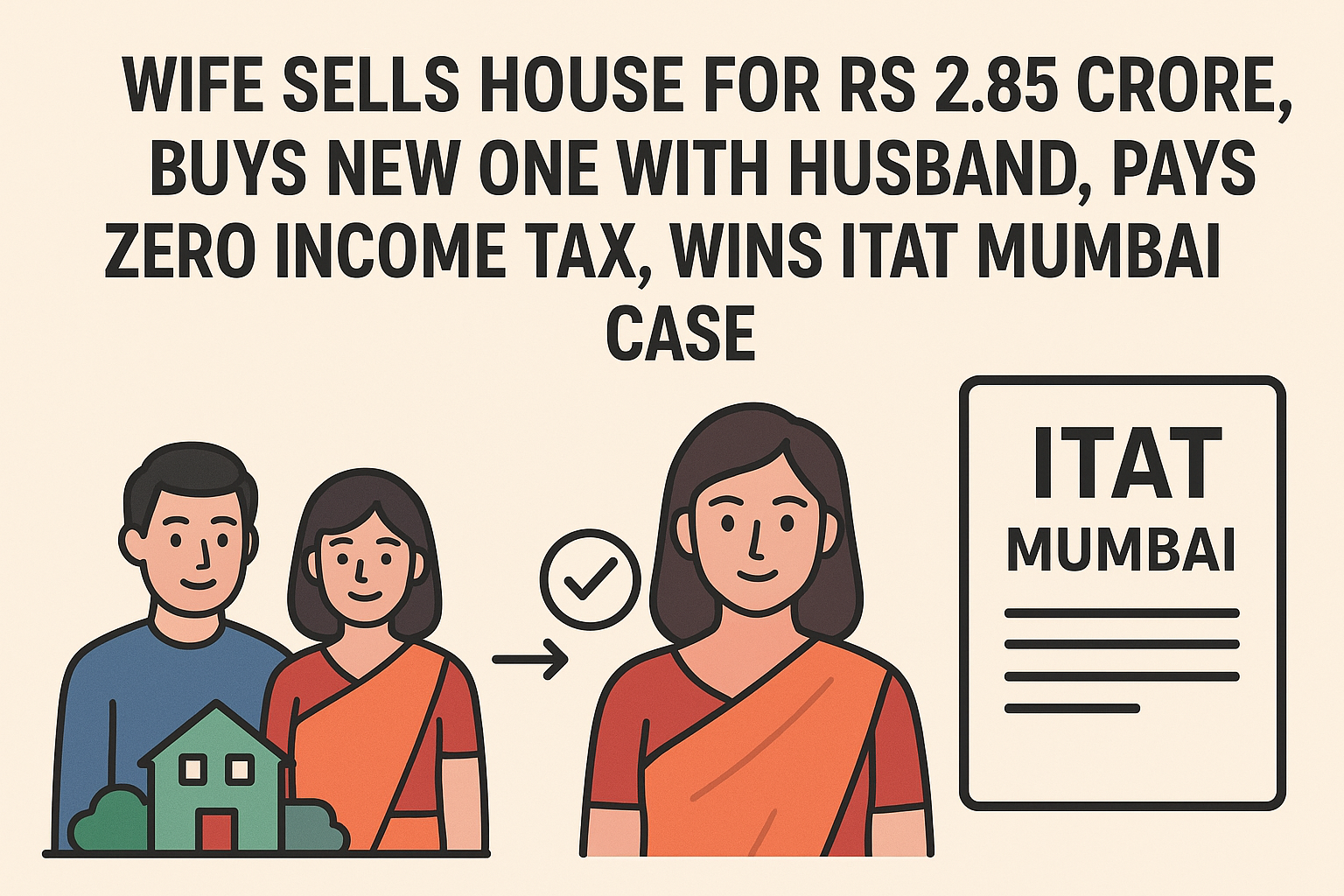 ITAT Mumbai Rules in Favour of Wife Claiming Section 54 Exemption Despite Timing Dispute ITAT Mumbai Rules in Favour of Wife Claiming Section 54 Exemption Despite Timing Dispute