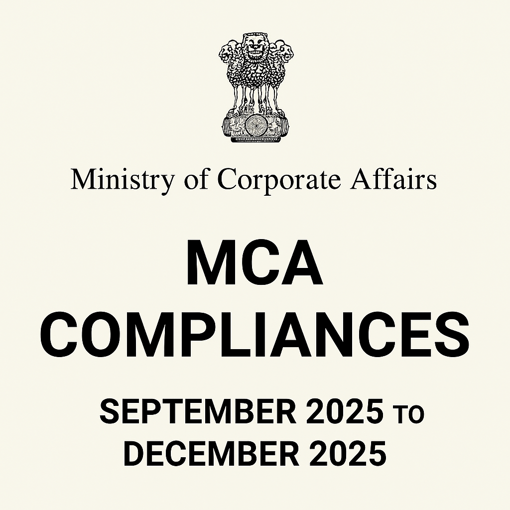 MCA COMPLIANCES - SEPTEMBER 2025 TO DECEMBER 2025