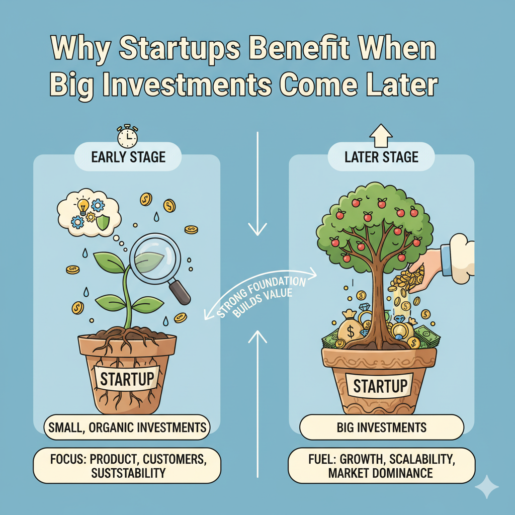 Why Startups Benefit When Big Investments Come Later