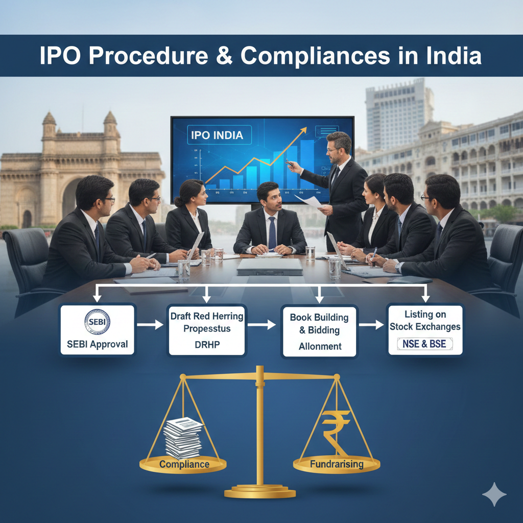 IPO Procedure & Compliances in India (Step-by-Step)