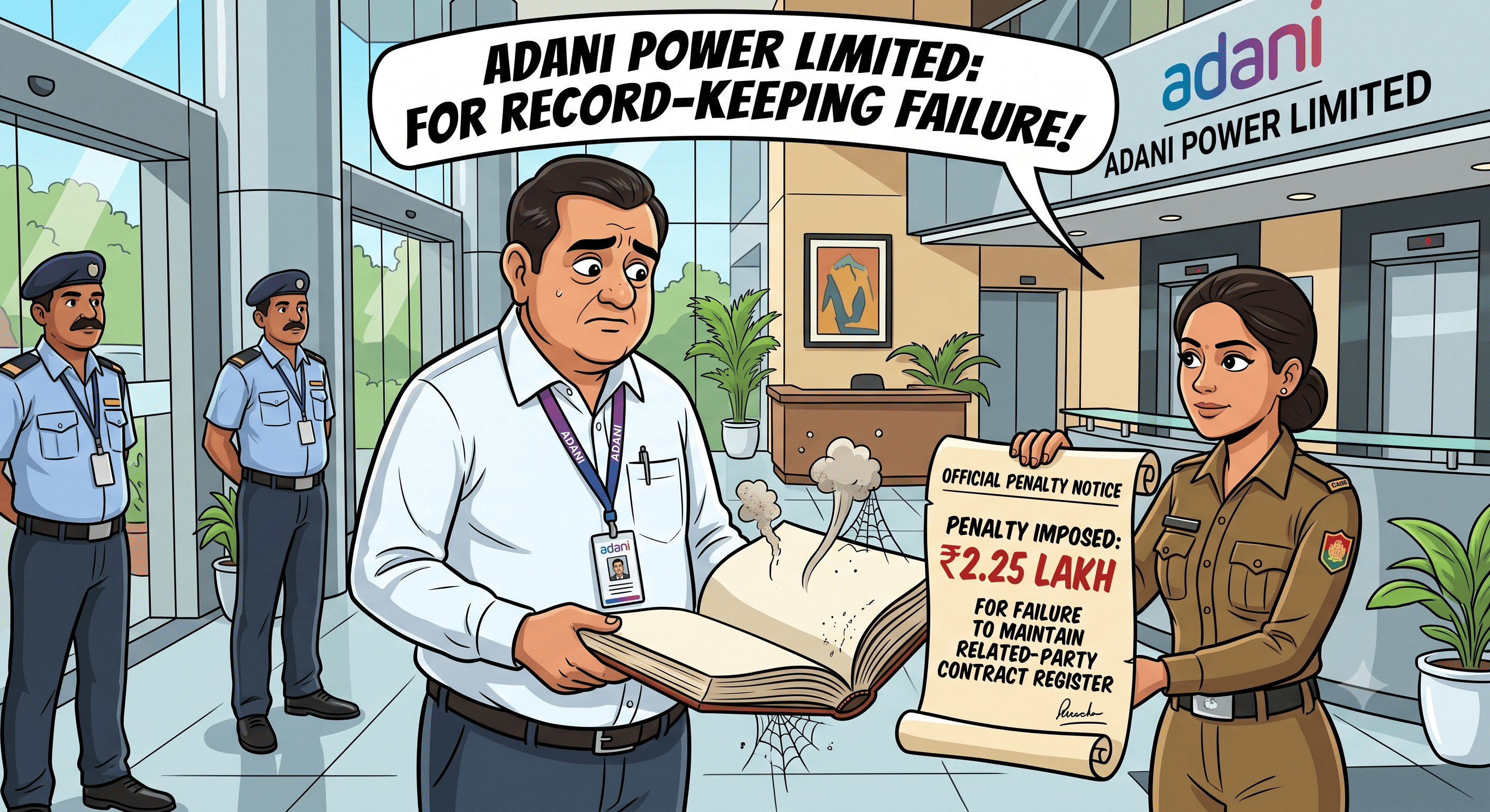 Adani Power Limited Penalised Rs Lakh for Failing to Maintain Register of Related-Party Contracts